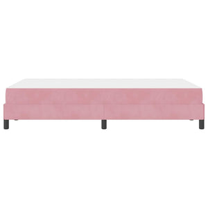 Lit double avec matelas vidaXL Rose 120 x 200 cm Tissu