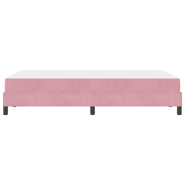 Lit double avec matelas vidaXL Rose 120 x 200 cm Tissu