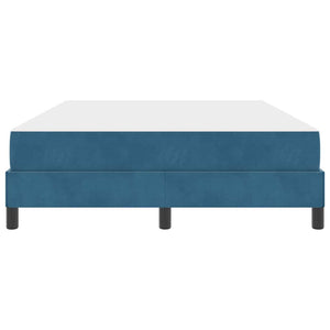 Boxspringbett Dunkelblau 140x190 cm mit Matratze