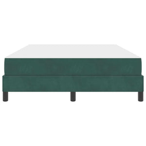 vidaXL Lit coffre avec matelas Vert foncé 140 x 200 cm Tissu