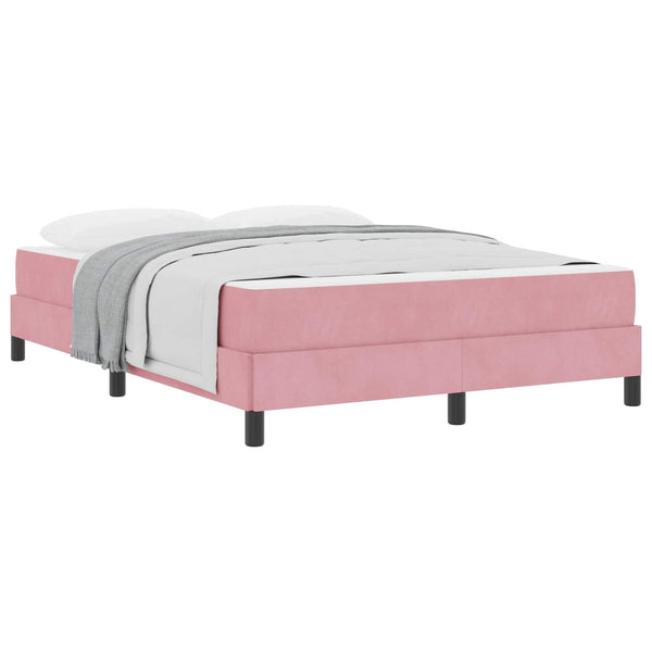 Boxspringbett Rosa mit Matratze 140x200