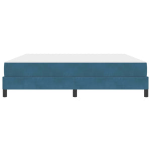 vidaXL Lit à ressorts avec matelas bleu foncé 180 x 200 cm Tissu