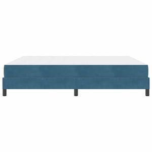 vidaXL Lit à ressorts avec matelas bleu foncé 180 x 200 cm Tissu
