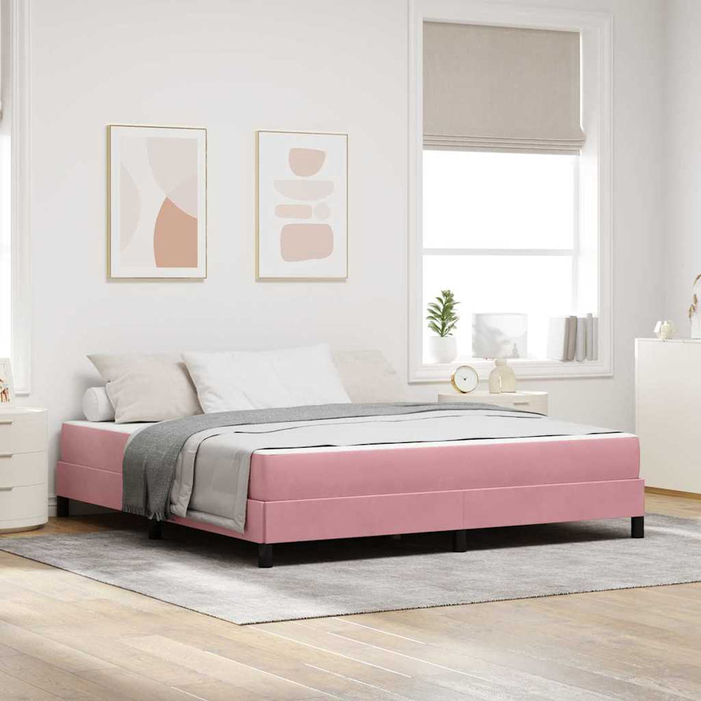 Boxspringbett Rosa 180x200 cm mit Matratze