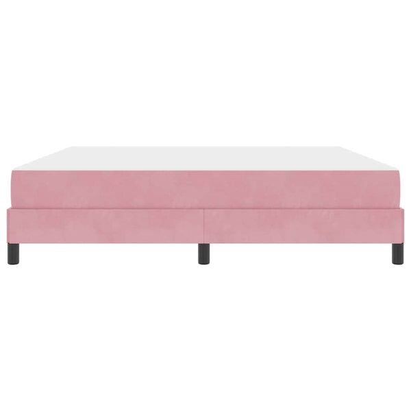 vidaXL Lit coffre avec matelas Rose 180 x 200 cm Tissu