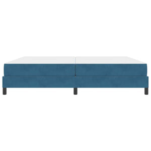 Boxspringbett mit Matratze Dunkelblau 200x200 cm