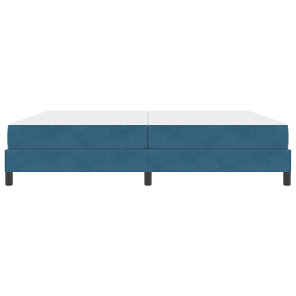 Boxspringbett mit Matratze Dunkelblau 200x200 cm