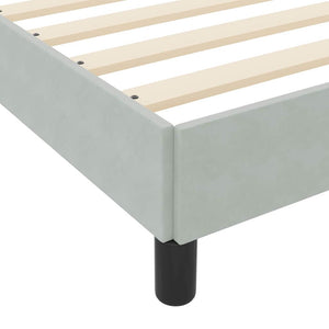 Boxspringbett mit Matratze Hellgrau 80x210 cm