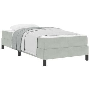 Boxspringbett mit Matratze Hellgrau 80x210 cm