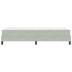 Boxspringbett mit Matratze Hellgrau 80x210 cm