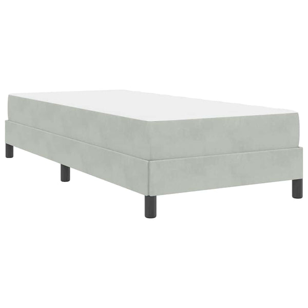 Boxspringbett mit Matratze Hellgrau 90x210 cm