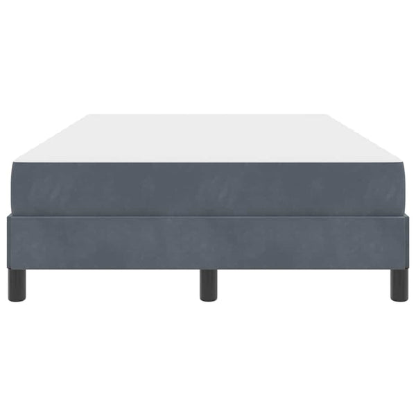 vidaXL Lit coffre avec matelas Tissu gris foncé 120 x 210 cm