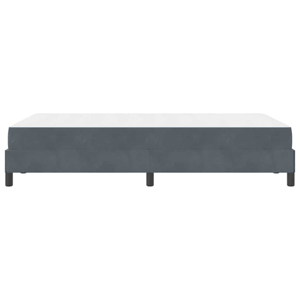 vidaXL Lit coffre avec matelas Tissu gris foncé 120 x 210 cm