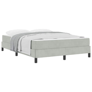 Boxspringbett mit Matratze Hellgrau 140x210 cm