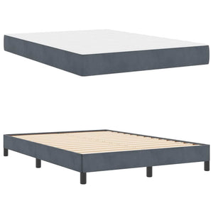 Boxspringbett mit Matratze Dunkelgrau 140x210 cm