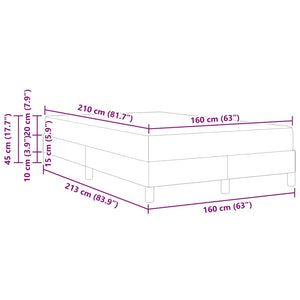 Boxspringbett mit Matratze Schwarz 160x210 cm