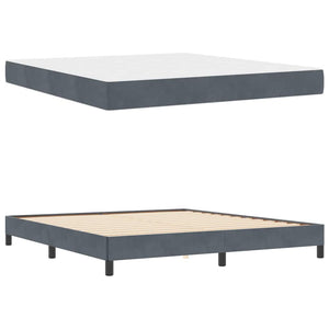 Boxspringbett mit Matratze Dunkelgrau 180x210 cm