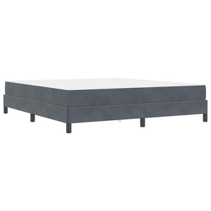 Boxspringbett mit Matratze Dunkelgrau 180x210 cm