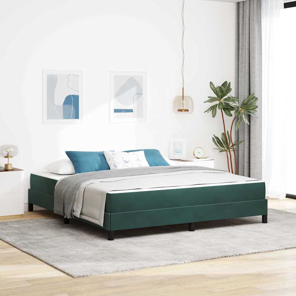 Boxspringbett Dunkelgrün 180x210 cm