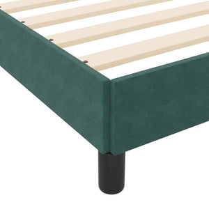 Boxspringbett Dunkelgrün 200x210 cm mit Matratze