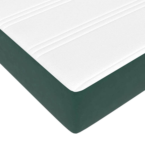 Boxspringbett Dunkelgrün 200x210 cm mit Matratze