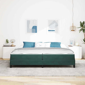 Boxspringbett Dunkelgrün 200x210 cm mit Matratze