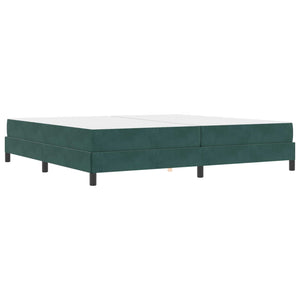 Boxspringbett Dunkelgrün 200x210 cm mit Matratze