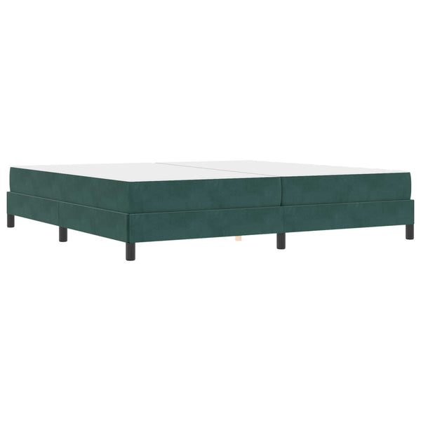 Boxspringbett Dunkelgrün 200x210 cm mit Matratze