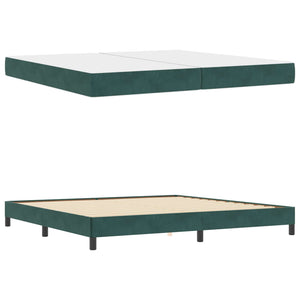 Boxspringbett Dunkelgrün 200x210 cm mit Matratze