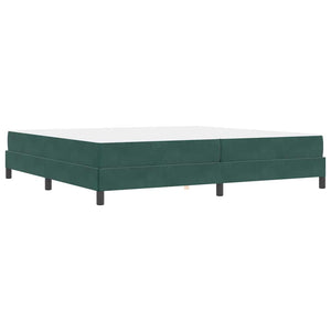 Boxspringbett Dunkelgrün 200x210 cm mit Matratze