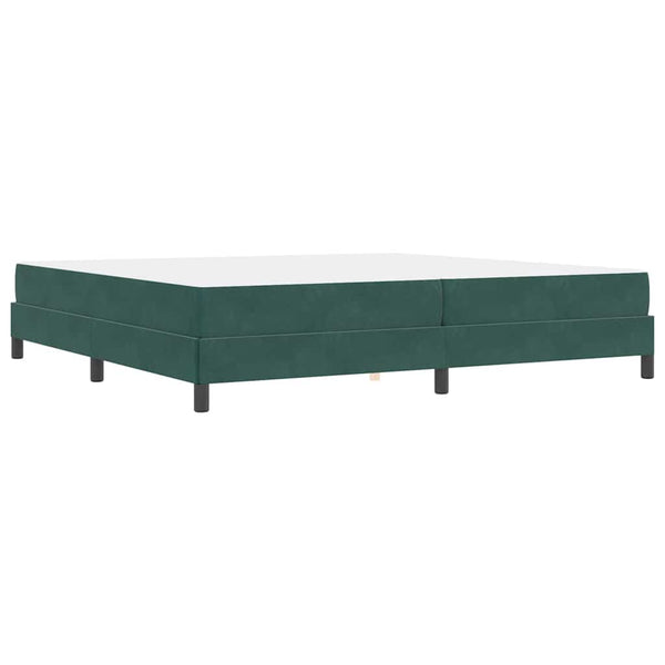 Boxspringbett Dunkelgrün 200x210 cm mit Matratze