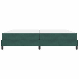 Boxspringbett Dunkelgrün 200x210 cm mit Matratze