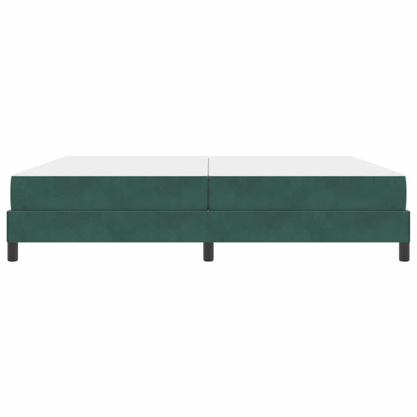 Boxspringbett Dunkelgrün 200x210 cm mit Matratze