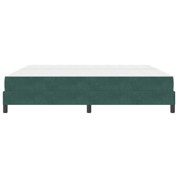 Boxspringbett Dunkelgrün 200x210 cm mit Matratze