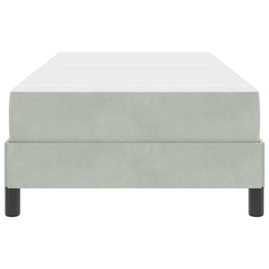 Boxspringbett mit Matratze Hellgrau 80x220 cm