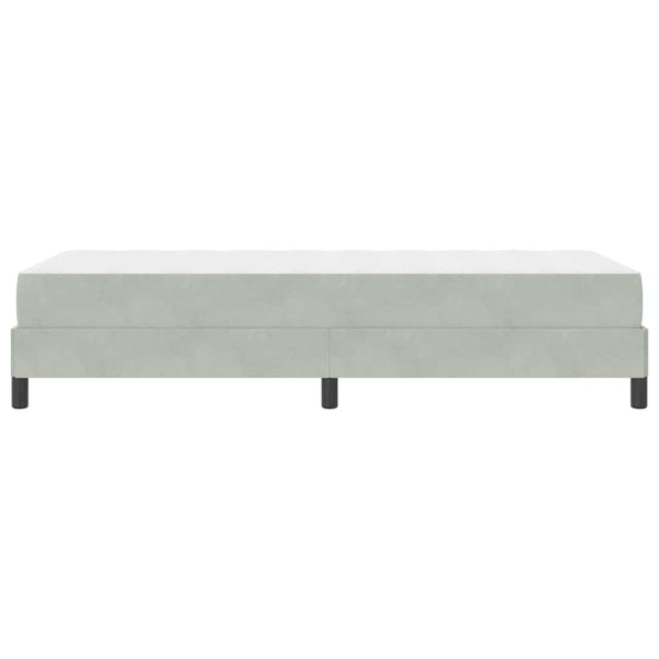 Boxspringbett mit Matratze Hellgrau 80x220 cm