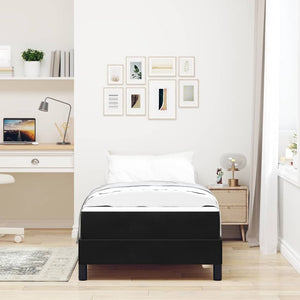 Boxspringbett mit Matratze Schwarz 80x220 cm