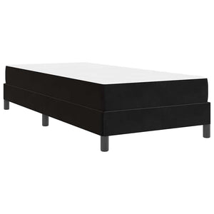 Boxspringbett mit Matratze Schwarz 80x220 cm