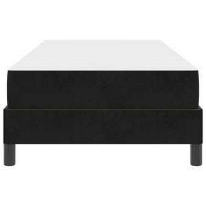 Boxspringbett mit Matratze Schwarz 80x220 cm
