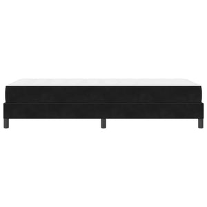 Boxspringbett mit Matratze Schwarz 80x220 cm