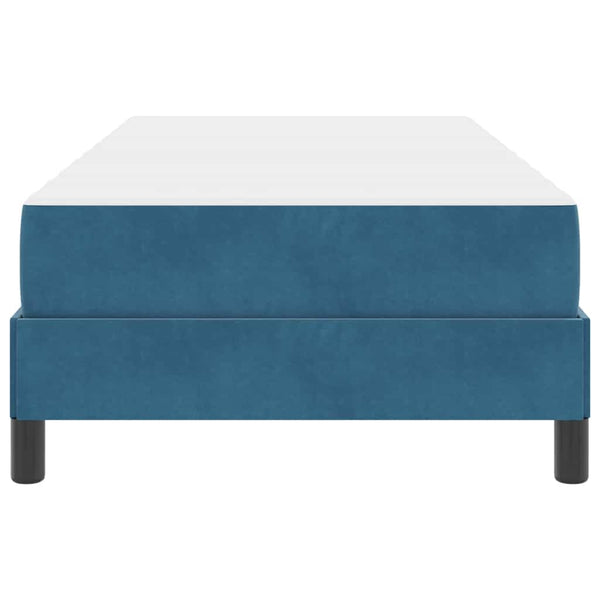 Boxspringbett mit Matratze Dunkelblau 80x220 cm
