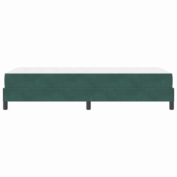 Boxspringbett Dunkelgrün 90x220 cm mit Matratze