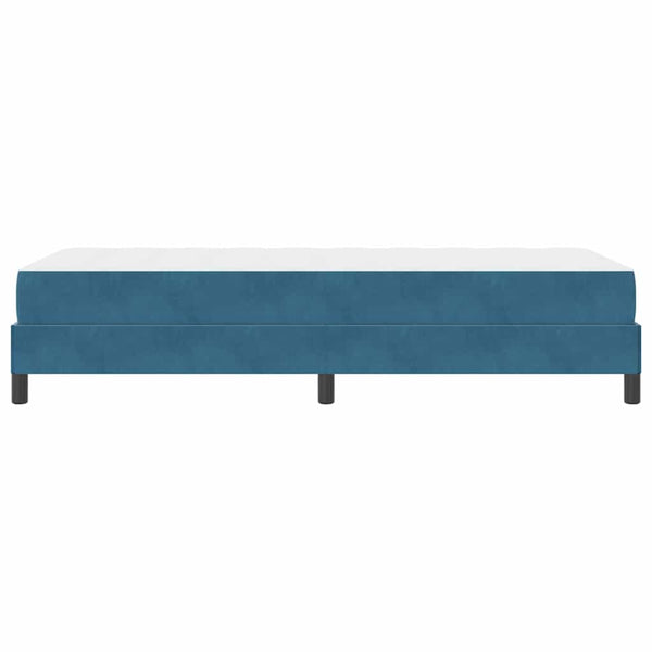 Boxspringbett mit Matratze Dunkelblau 100x220 cm