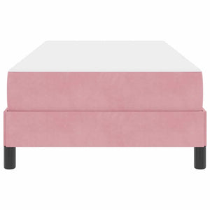 Boxspringbett Rosa 100x220 cm mit Matratze