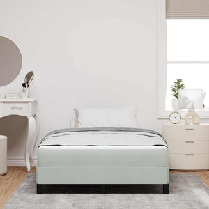 vidaXL Lit tapissier avec matelas Gris clair 120 x 220 cm Tissu