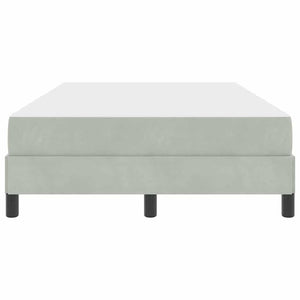 vidaXL Lit tapissier avec matelas Gris clair 120 x 220 cm Tissu