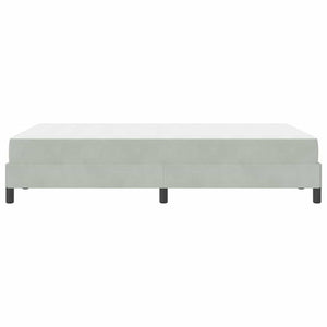 vidaXL Lit tapissier avec matelas Gris clair 120 x 220 cm Tissu
