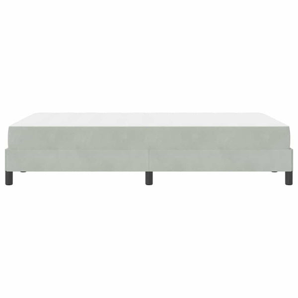 vidaXL Lit tapissier avec matelas Gris clair 120 x 220 cm Tissu
