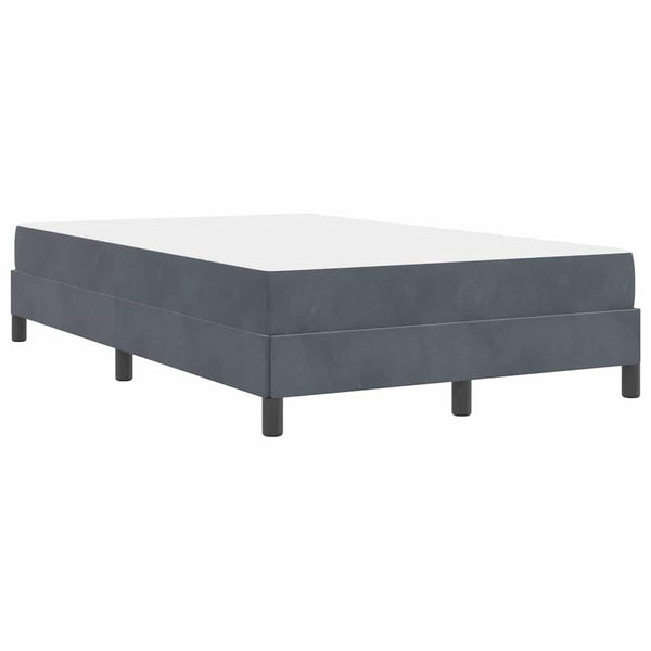 Boxspringbett mit Matratze Dunkelgrau 120x220 cm