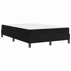 vidaXL Lit coffre avec matelas noir 120 x 220 cm tissu